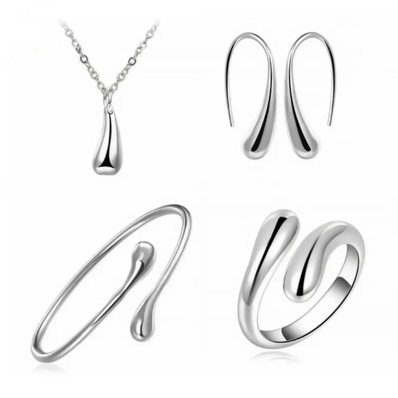 .925 Sterling Silver 4 Piece Jewelry Set - Picture 2 of 13